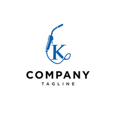 Letter K welding logo icon vector template eps