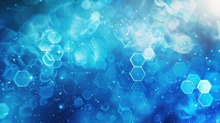 Technology hexagon structure background