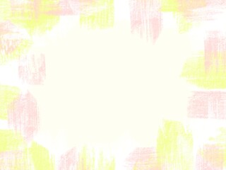 筆跡が可愛いペイント風のフレーム背景イラスト