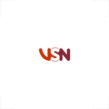  VSN letter negative space logo