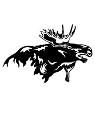 Moose | Bison | Outdoor | Woodland Animal | Farm Animal | Farm Life | Water Buffalo | Safari Animal | Zoo Animal | Original Illustration | Vector and Clipart | Cutfile and Stencil