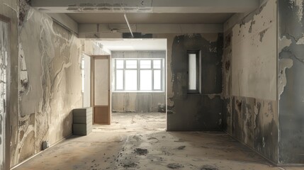 Fototapeta na wymiar apartment during renovation 