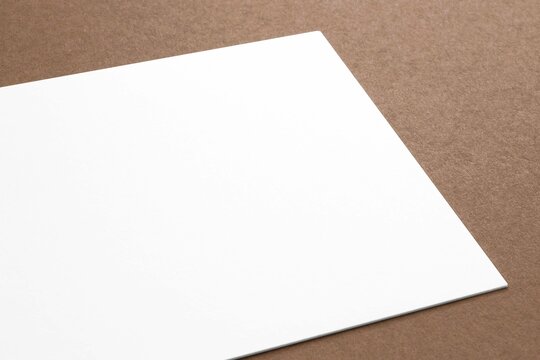 Blank Paper Card Carton Background Close View 3D Render