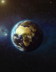 Naklejka premium 宇宙 地球 earth Generative AI
