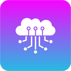 Obraz premium Cloud computing Icon
