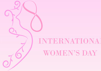 International women's day icon background 24