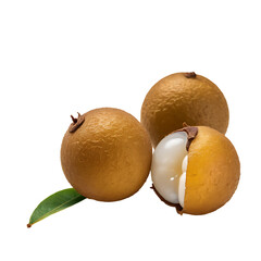 Longan image isolated on a transparent background PNG photo