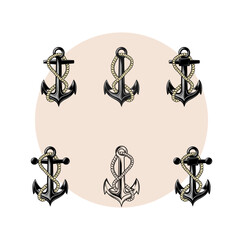 Anchor Design Illustration vector eps format , suitable for your design needs, logo, illustration, animation, etc.