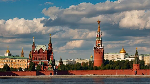 Moscow's Red Square, the Kremlin towers, and the Clock Kuranti: a sight to behold.