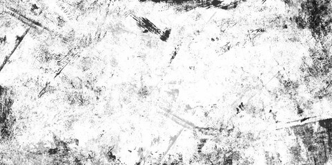 Grunge texture splash paint black and white. Abstract vector noise. Small particles on in white light seamless gray flat stucco gray stone table. Vector scratched grunge wall urban monochrome pattern.