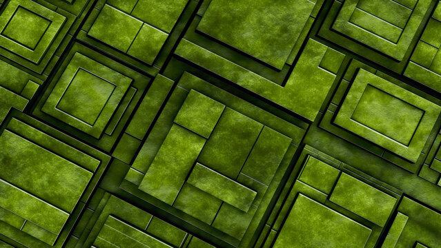 Abstract green geometric pattern