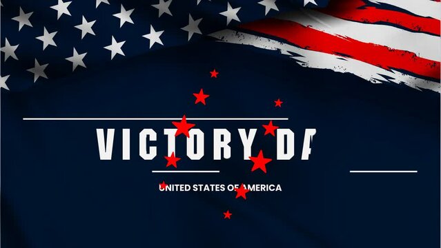 Animated Victory Day United States ,  background	 banner