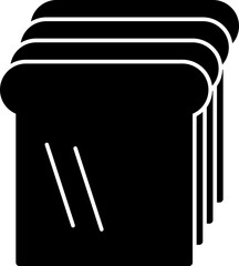 Vector illustration of bread slice icon.