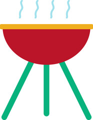 Hot barbecue icon.