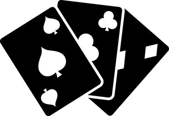 B&W playing cards. 