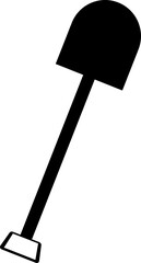 Vector sign or symbol of shovel.