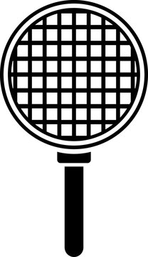 Isolated black colander icon in flat style.