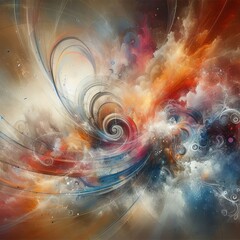 Fractal realms concept backdrop fantasy