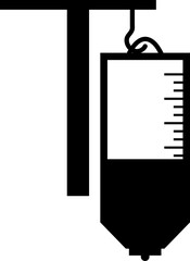 B&W blood transfusion. 