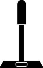 Squeegee in black and white color. 