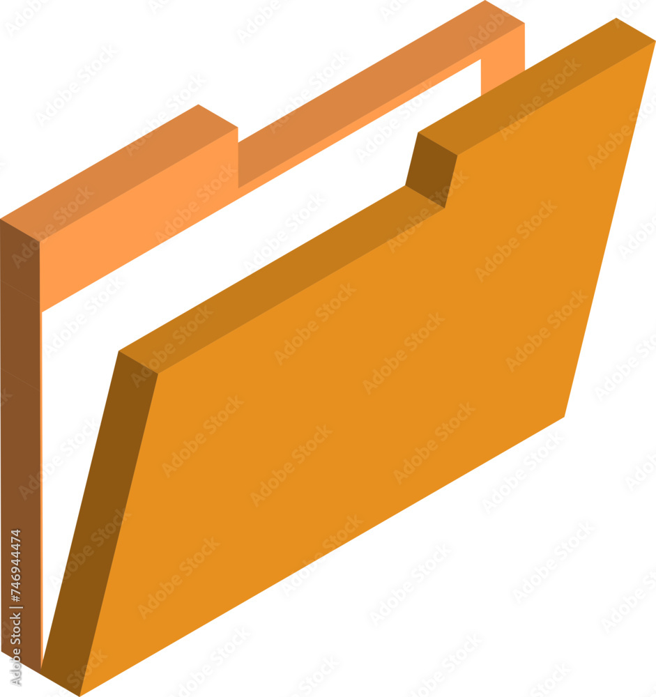 Poster file manager icon or symbol in 3d.