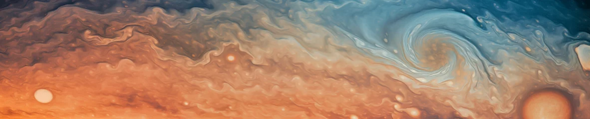 Zelfklevend Fotobehang Jupiter surface dust texture © Han