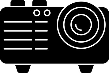 Glyph icon or symbol of projector.