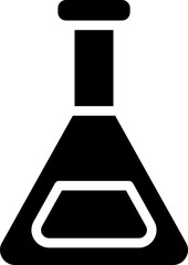 Isolated illustration of flask icon.