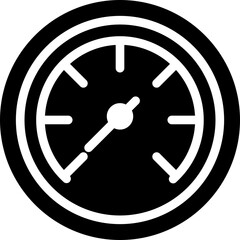 Pictogram of  measuring meter in flat style.