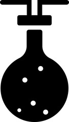 Flat style illustration of beaker or flask.