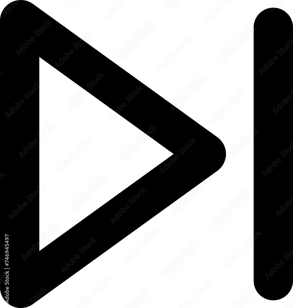 Poster next track or forward button icon.