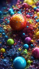Obraz na płótnie Canvas colorful christmas balls wallpaper