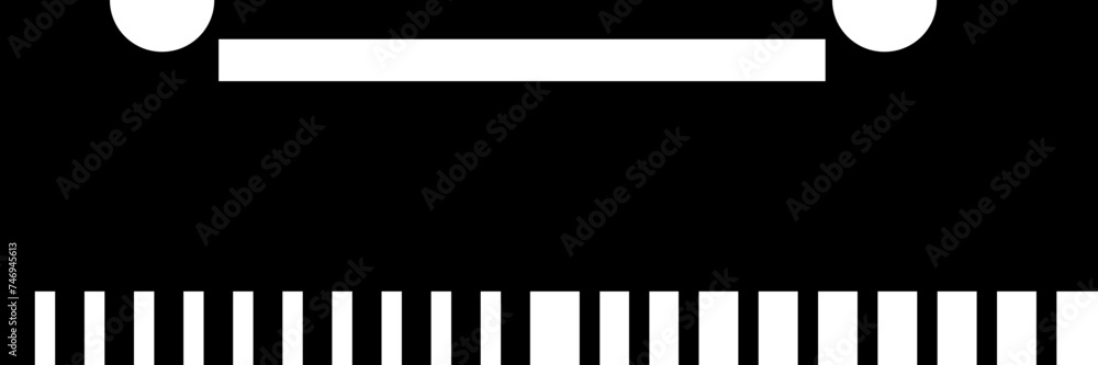 Poster ram memory chip in b&w color.