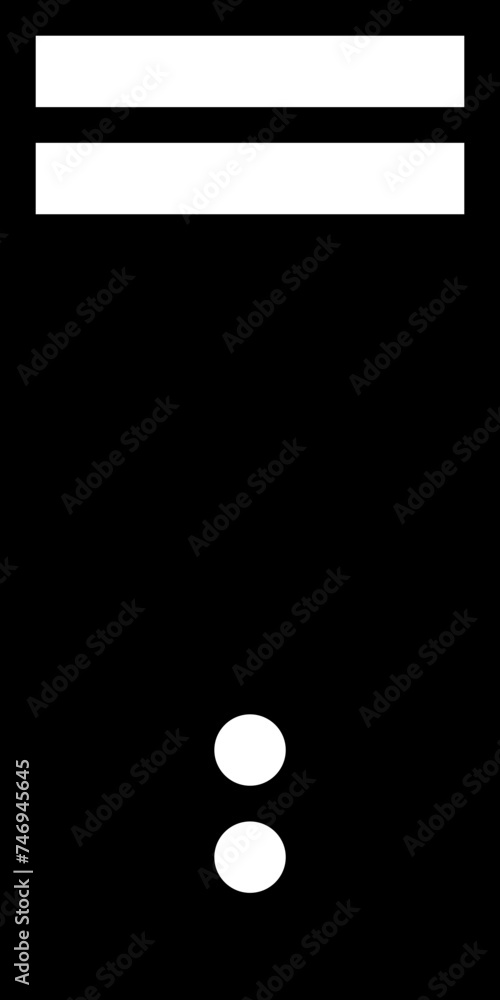 Poster b&w cpu in flat style.