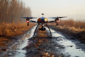 Fototapeten drone in mid-air © Sagar