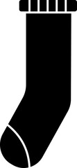 Illustration of sock icon in flat style.
