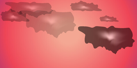 Beautiful abstract cloud sky red background.