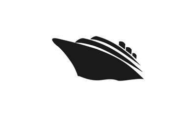 boat logo vector 