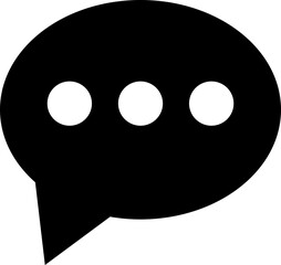 Comment or speech bubble icon.