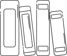 Illustration of file cover icon or symbol.