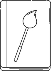 Magic book icon in flat style.