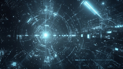 Obraz premium 4k space industry factory background