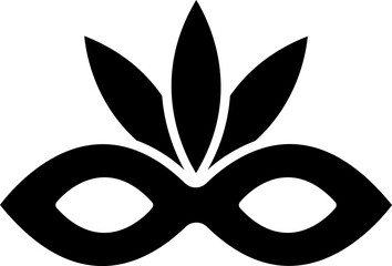 Obraz premium Masquerade icon in flat style.