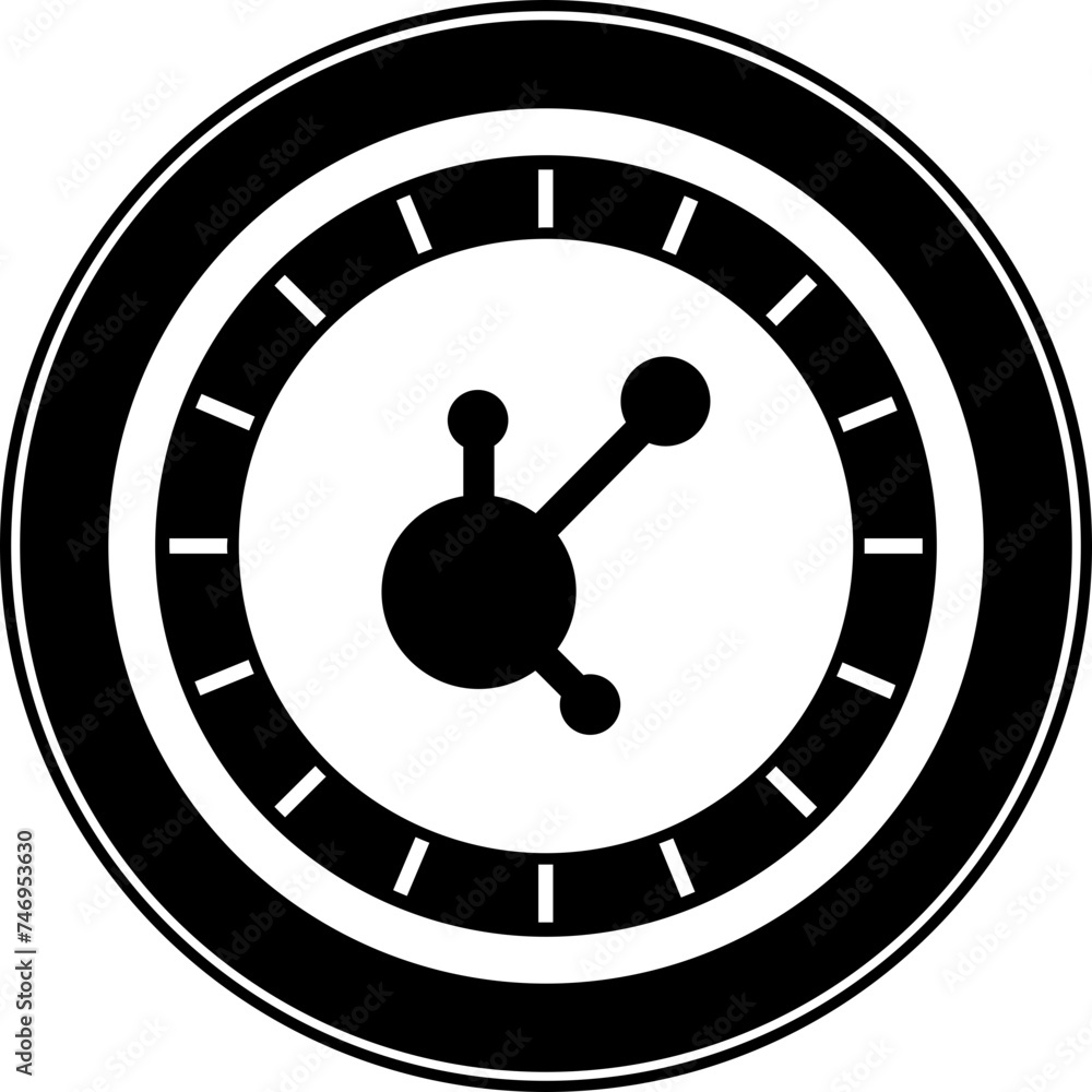 Poster bitconnect coin icon in b&w color.