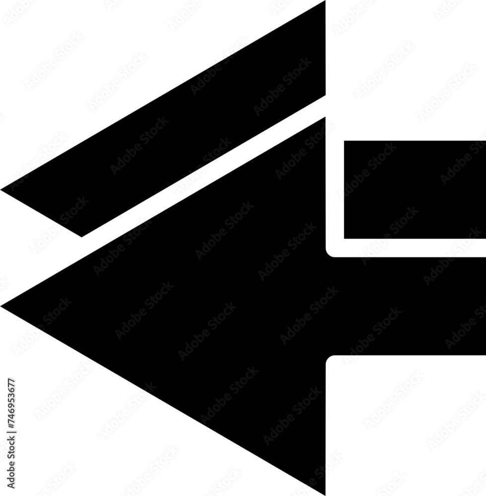 Poster double cursor arrow vector icon.