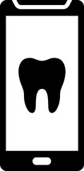 Online dentist appointment icon .