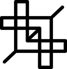 Fototapeta premium Graphic scale concept icon in flat style.