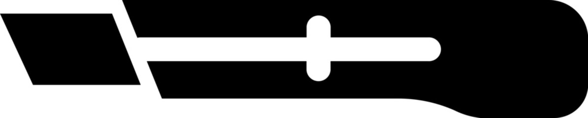 Obraz premium Isolated cutter icon in glyph style.