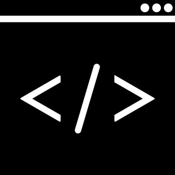 Illustration of programming page icon.