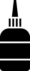 Flat style glue bottle icon.